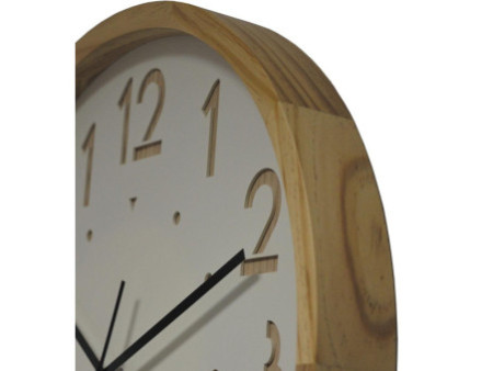 CEP Orium Horloge murale à quartz à cadran bois 'OSLO'