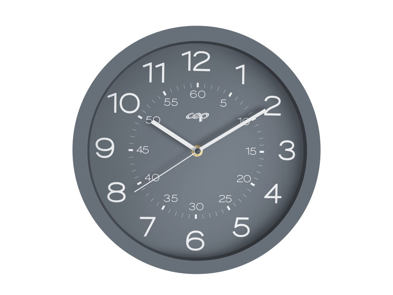 CEP Horloge murale mineral, montre quartz, gris