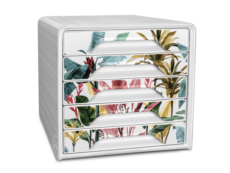 CEP Bloc de classement Smoove Tropical, 5 tiroirs, blanc/