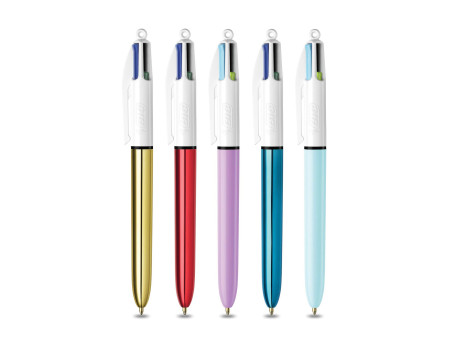 BIC Stylo à bille rétractable collection 4 Colours, boîte