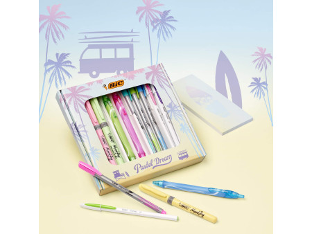 BIC Kit d'écriture 'Pastel Dream Kit' avec carnet de notes