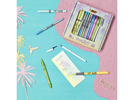 BIC Kit d'écriture 'Pastel Dream Kit' avec carnet de notes