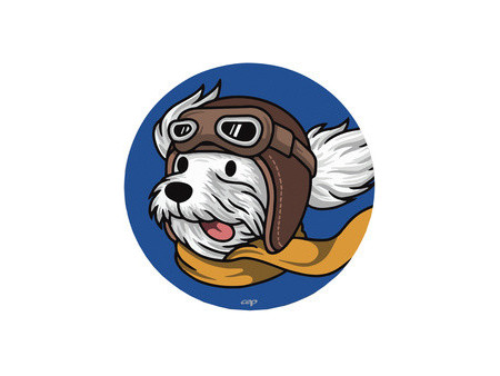 CEP Tapis de souris KIDS 'Chien aviateur', rond