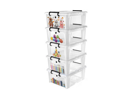 CEP Boîte de rangement KIDS, 20 litres, set de 5