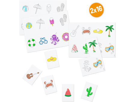 BIC KIDS Kit de coloriage pour le voyage 'MEMORY GAME'