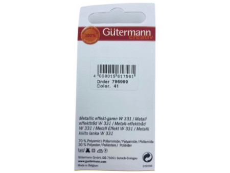 Gütermann Fil à coudre 'Effet métallisé W 331' SB, 50 m, 41