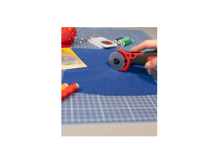 KLEIBER Cutter rotatif, diamètre lame: 45 mm, noir/rouge