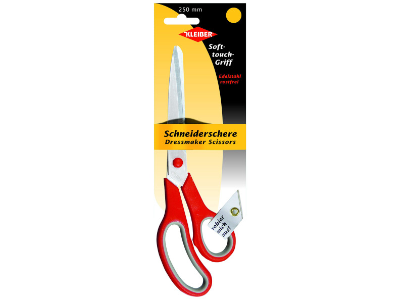 KLEIBER Ciseaux de tailleur 'Soft-Touch', 250 mm, rouge