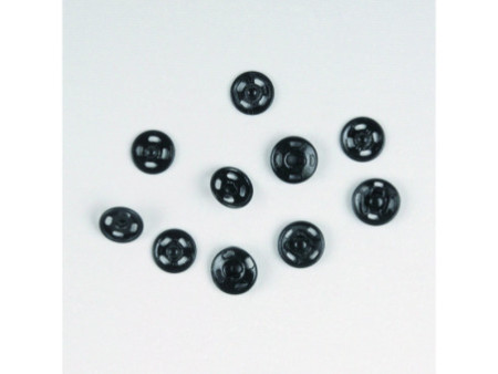 KLEIBER Bouton pression, métal, différentes tailles, noir