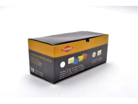KLEIBER Craie de tailleur, set de 10, blanc