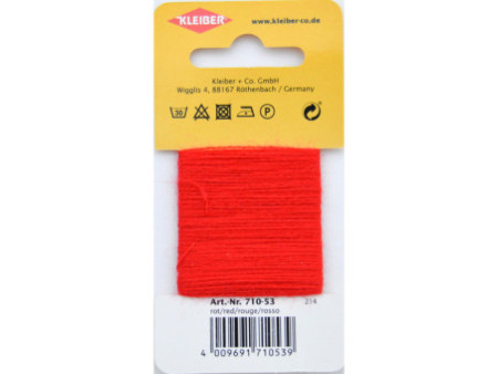 KLEIBER Fil à repriser, 20 m, rouge