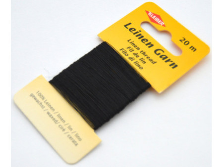KLEIBER Fil de lin, 20 m, noir