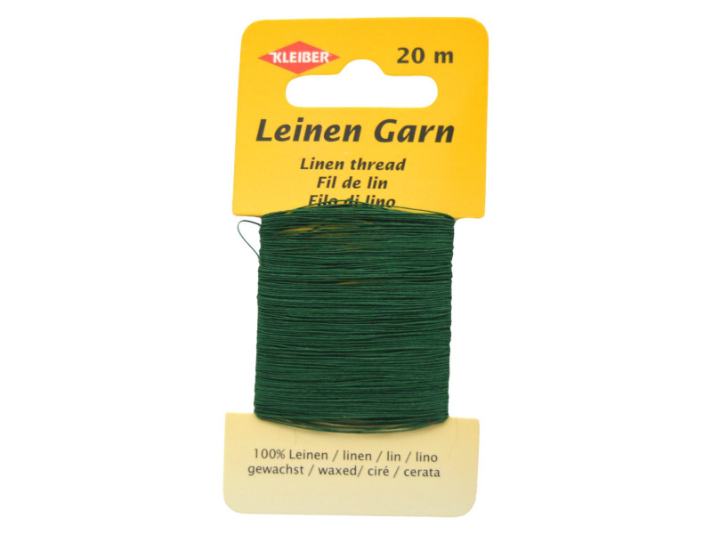 KLEIBER Fil de lin, 20 m, vert foncé