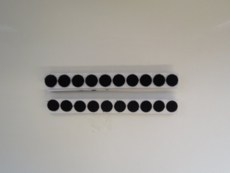 KLEIBER Pastilles auto-agrippantes, diamètre : 16 mm, noir