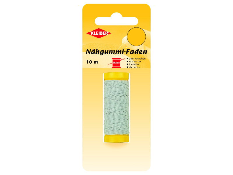 KLEIBER Fil élastique à coudre, 10 m, blanc