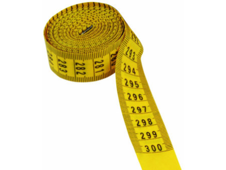 KLEIBER Mètre ruban, 300 cm, dans une boîte, jaune