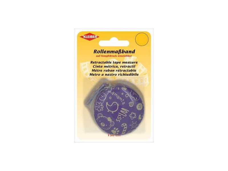 KLEIBER Mètre ruban rétractable, 150 cm, violet