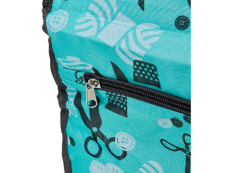 KLEIBER Sac pour machine à coudre, turquoise/gris