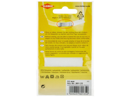 KLEIBER Rallonge de soutien-gorge, largeur: 55 mm, blanc