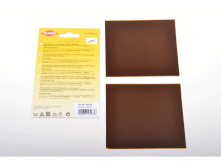 KLEIBER Pièce de réparation nylon, autocollant, marron