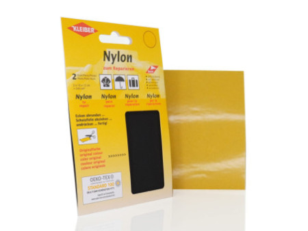 KLEIBER Pièce de réparation nylon, autocollant, noir