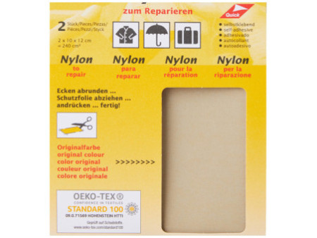 KLEIBER Pièce de réparation nylon, autocollant, gris clair