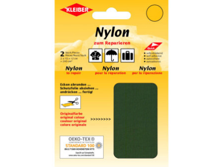KLEIBER Pièce de réparation nylon, autocollant, olive