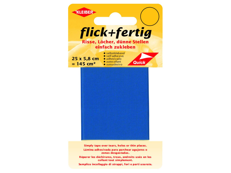KLEIBER Set de réparation Flick + Fertig, bleu roi