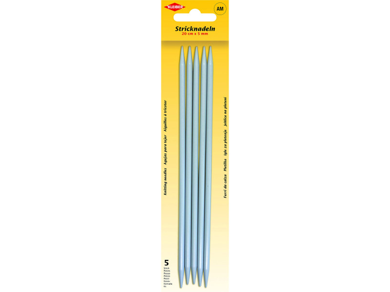 KLEIBER Set d'aiguilles à tricoter, 200 mm x 5,0 mm