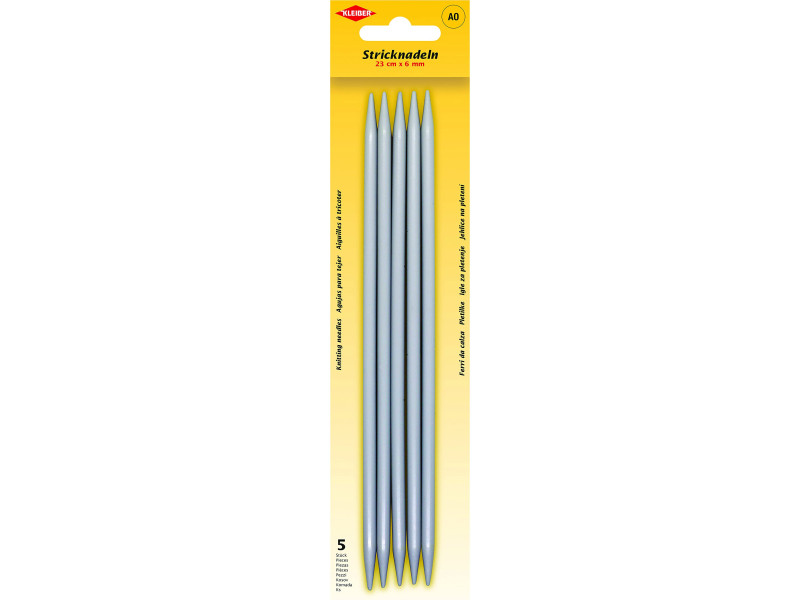 KLEIBER Set d'aiguilles à tricoter, 200 mm x 6,0 mm
