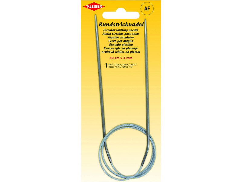 KLEIBER Aiguille à tricoter circulaire, 800 mm x 3,0 mm