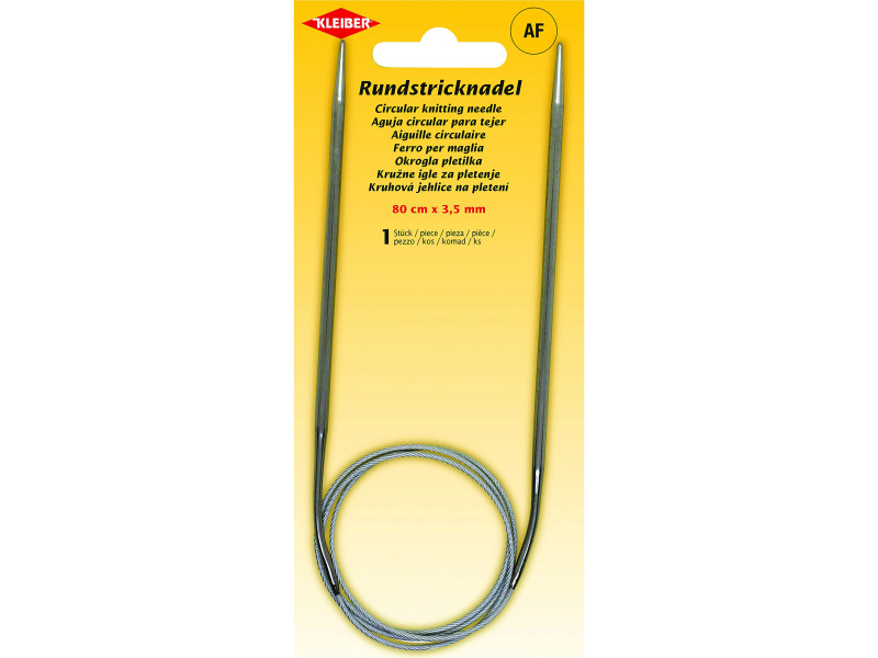 KLEIBER Aiguille à tricoter circulaire, 800 mm x 3,5 mm