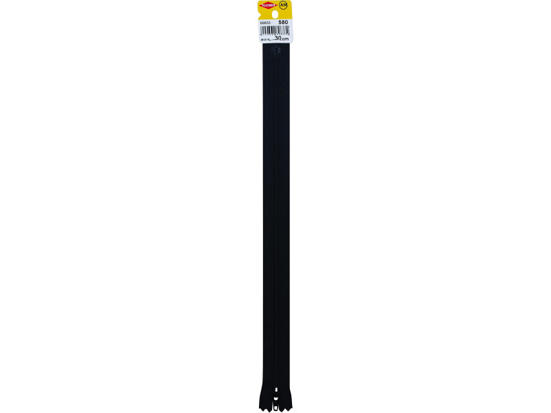 KLEIBER Fermeture zip, plastique, longueur: 300 mm, noir