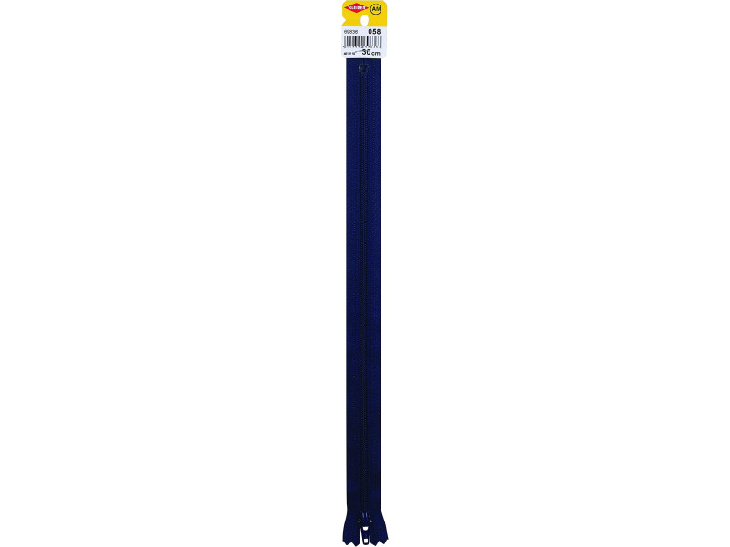 KLEIBER Fermeture zip, plastique, longueur: 300 mm, marine
