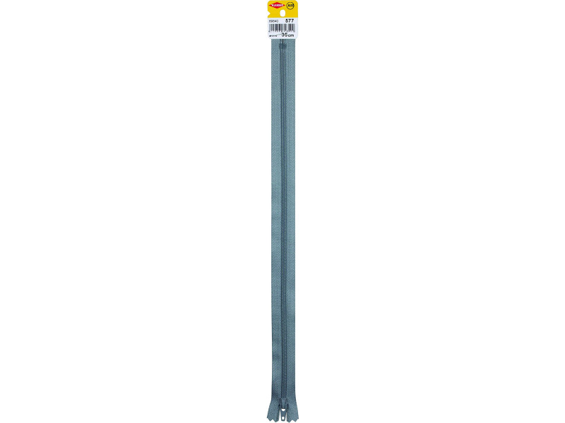 KLEIBER Fermeture zip, plastique, longueur: 350 mm, gris