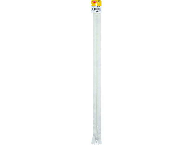 KLEIBER Fermeture zip, plastique, longueur: 350 mm, blanc
