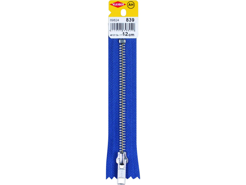 KLEIBER Fermeture à zip, métal, longueur: 120 mm, bleu jeans