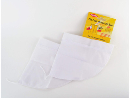 KLEIBER Poche de remplacement de pantalon, paire, blanc