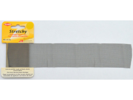 KLEIBER Patch thermocollant élastique, 400 x 60 mm, gris
