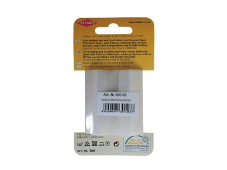 KLEIBER Patch thermocollant élastique, 400 x 60 mm, blanc