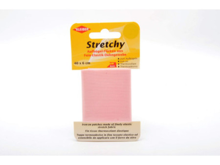 KLEIBER Patch thermocollant élastique, 400 x 60 mm, rose