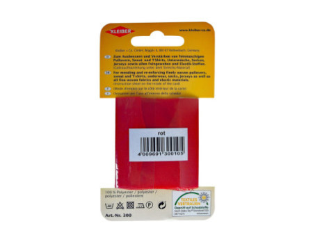 KLEIBER Patch thermocollant élastique, 400 x 60 mm, rouge