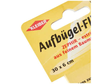 KLEIBER Patch thermocollant Zephir, 300 x 60 mm, crème