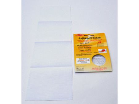 KLEIBER Patch thermocollant Zephir, 400 x 120 mm, blanc