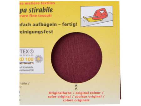 KLEIBER Patch thermocollant Zephir, 400 x 120 mm, bordeaux