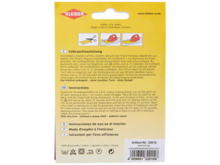 KLEIBER Patch thermocollant Zephir, 400 x 120 mm, bordeaux
