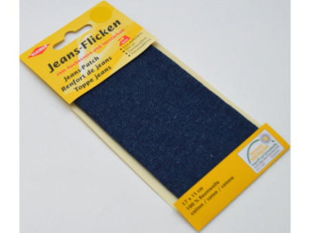 KLEIBER Patch thermocollant pour jeans, 170 x 150 mm, bleu