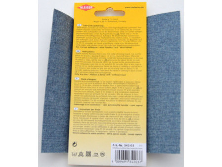 KLEIBER Patch thermocollant pour jeans, 170 x 150 mm, bleu