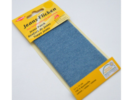 KLEIBER Patch thermocollant pour jeans, 170 x 150 mm, bleu