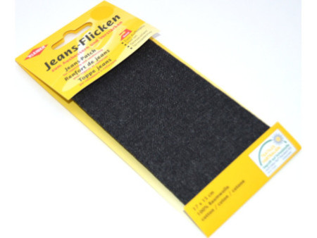 KLEIBER Patch thermocollant pour jeans, 170 x 150 mm, noir
